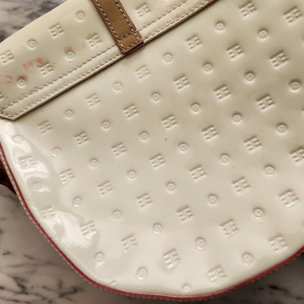 Arcadia Cream and Tan Crossbody Purse **Please Read Description** - Picture 10 of 14